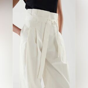 COS High Waisted Paper Bag Trousers off white size 6 Like New! $38 OBO